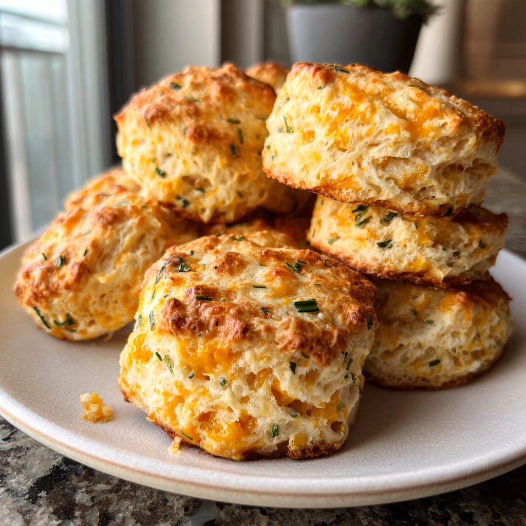 Homemade Cheddar Chive Biscuits – Perfect for Brunch or Dinner
