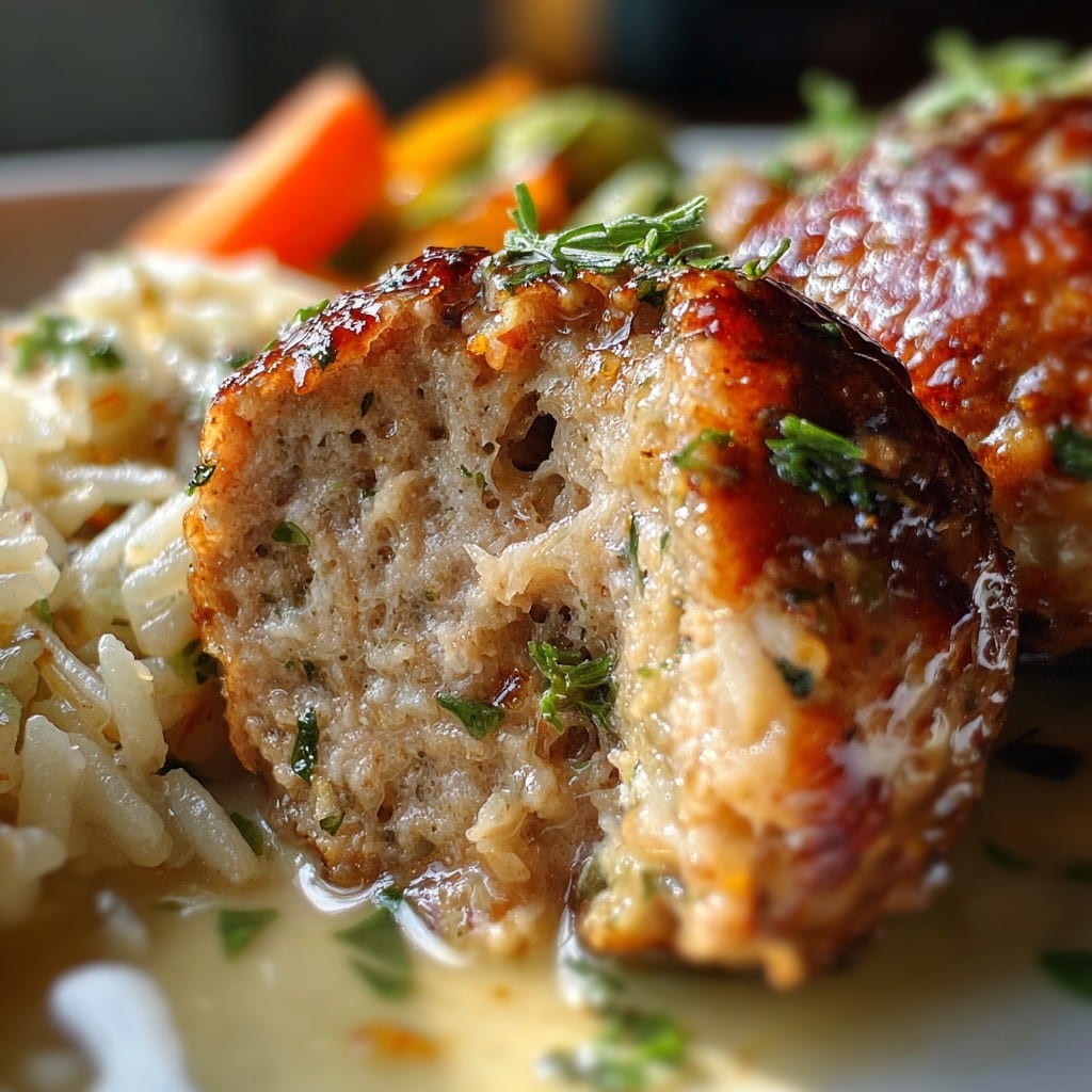 Juicy Meatballs with Rice & Roasted Veggies