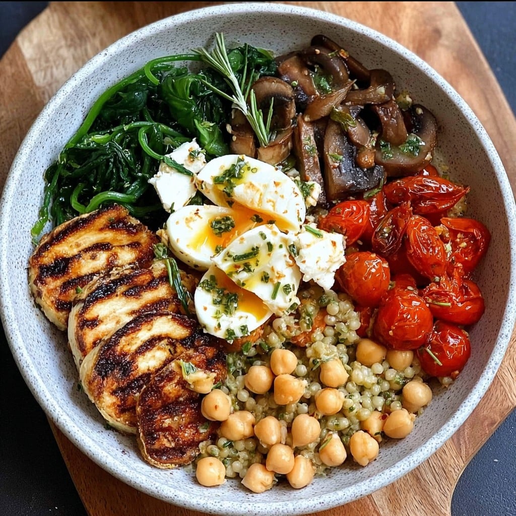 Keto Mediterranean Protein Bowl – No Grains, Just Flavor