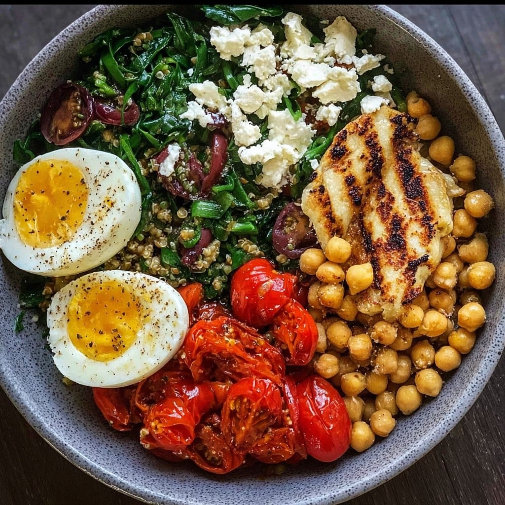 Keto Mediterranean Protein Bowl – No Grains, Just Flavor