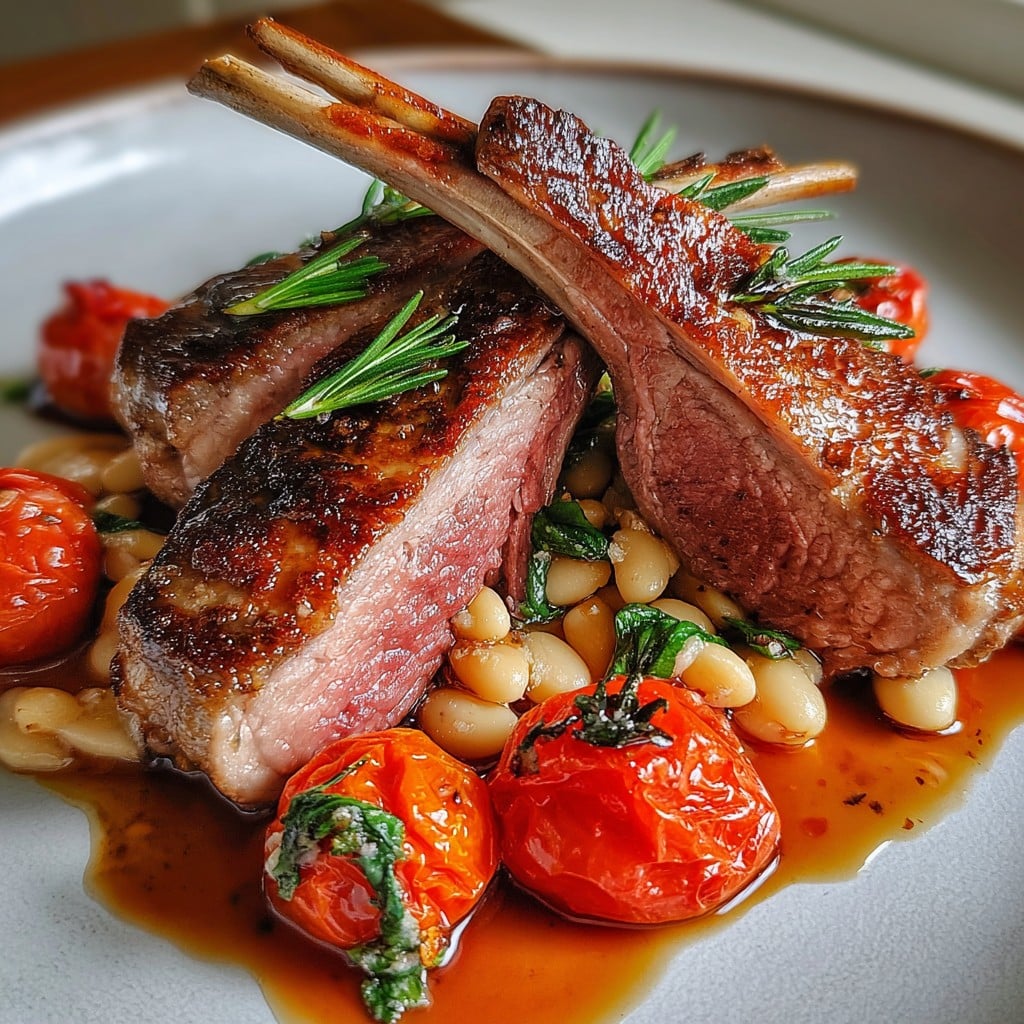 Rack of Lamb with Beans & Tomatoes – Gordon Ramsay’s Signature Style