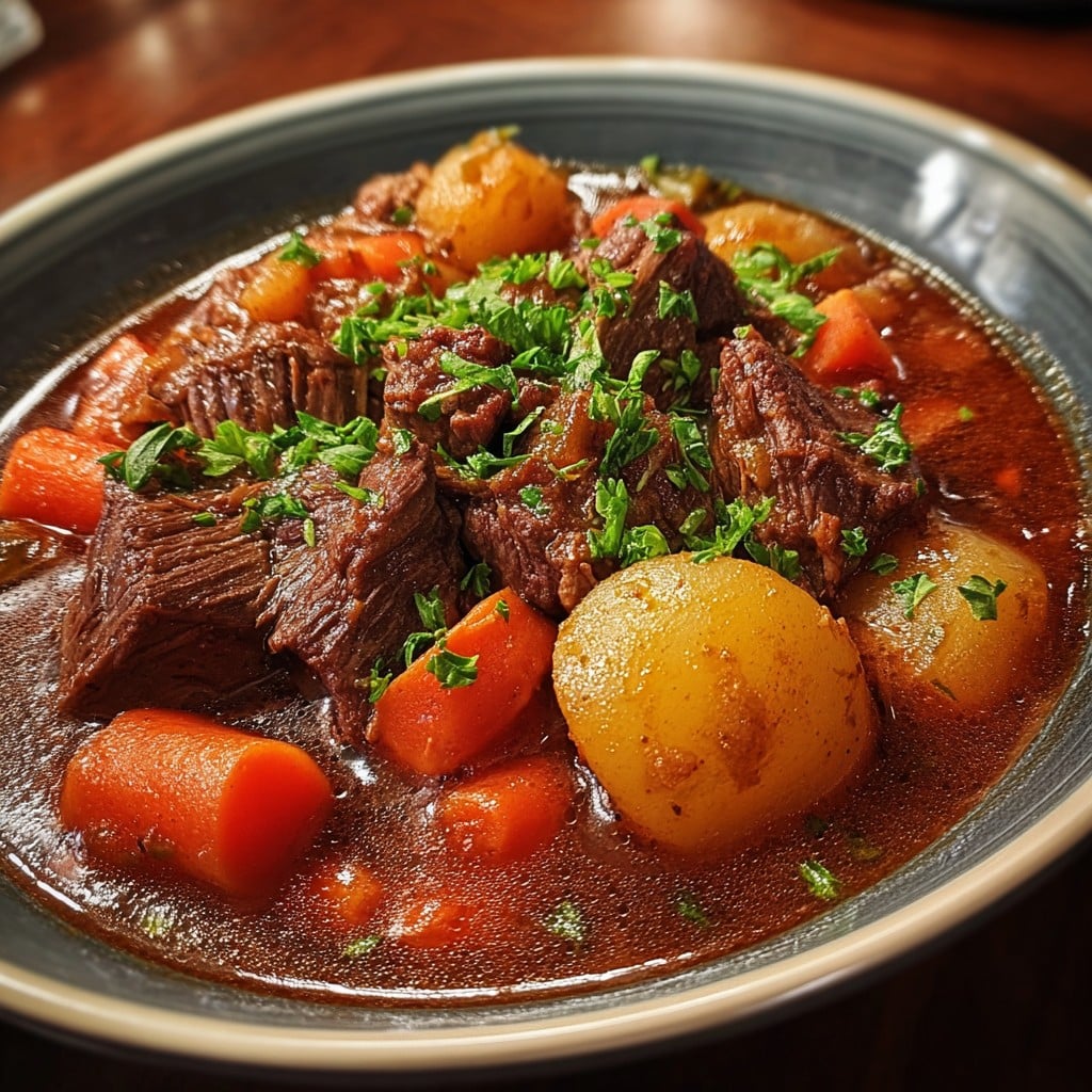 Savory Slow-Cooked Hearty Beef Stew