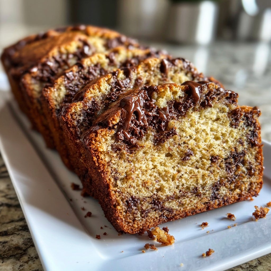 Super Moist Banana Bread with Melty Chocolate Chips