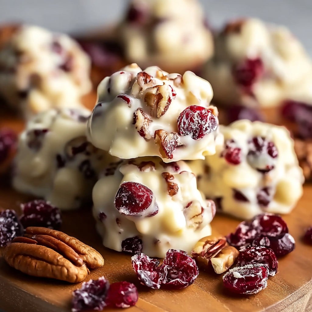 White Chocolate Cranberry Pecan Clusters