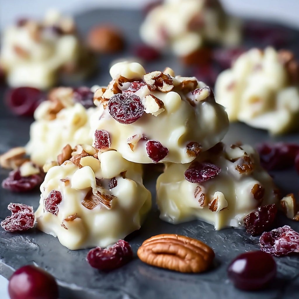 White Chocolate Cranberry Pecan Clusters