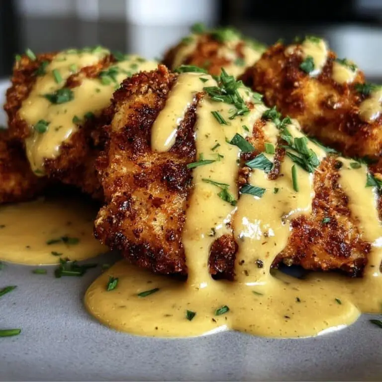Baked Pretzel Chicken with Cheddar Sauce – Weeknight Dinner Recipe Idea