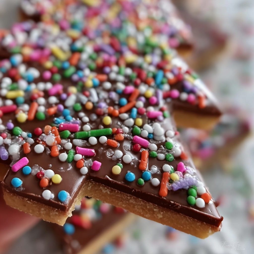 Christmas Chocolate Bars with Sprinkles – Cookie Cutter Magic