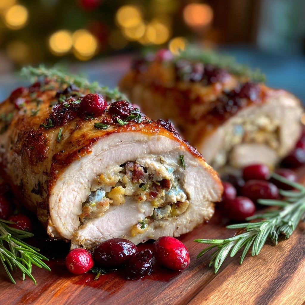 Christmas Stuffed Pork Tenderloin – Festive, Juicy & Crowd-Pleasing
