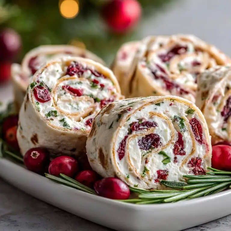 Cranberry Cream Cheese Roll Ups – Perfect for Christmas Parties