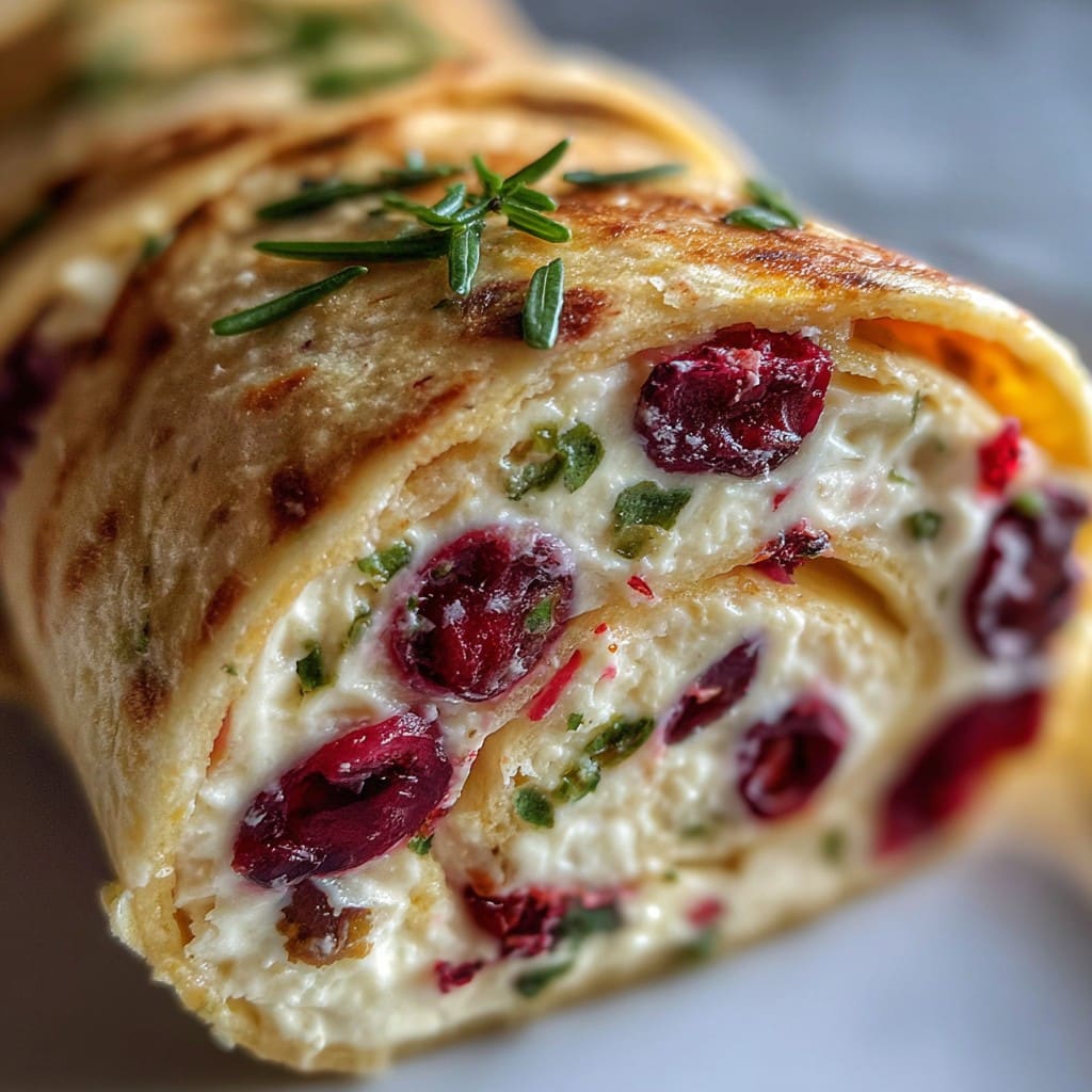 Cranberry Cream Cheese Roll Ups – Perfect for Christmas Parties
