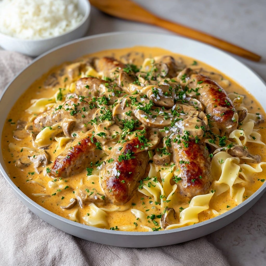 Creamy Sausage Stroganoff Recipe