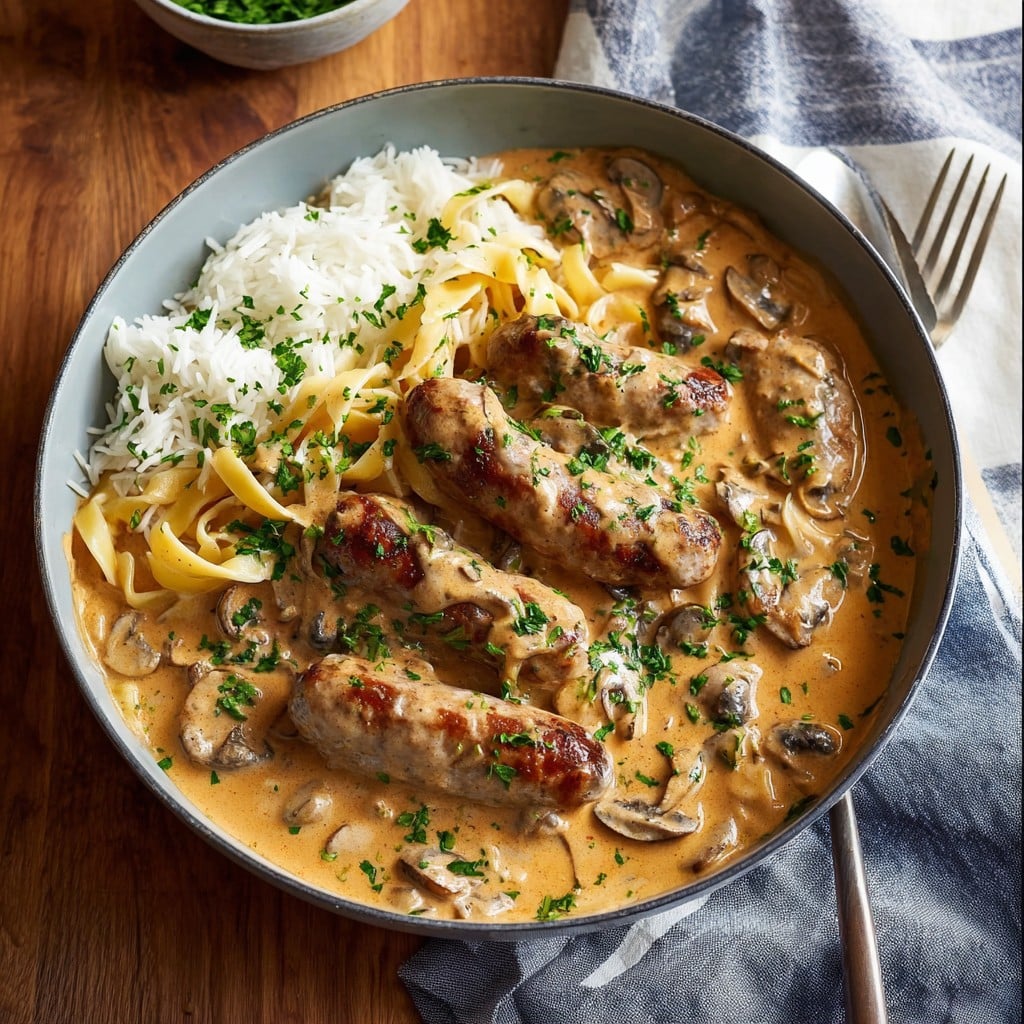 Creamy Sausage Stroganoff Recipe