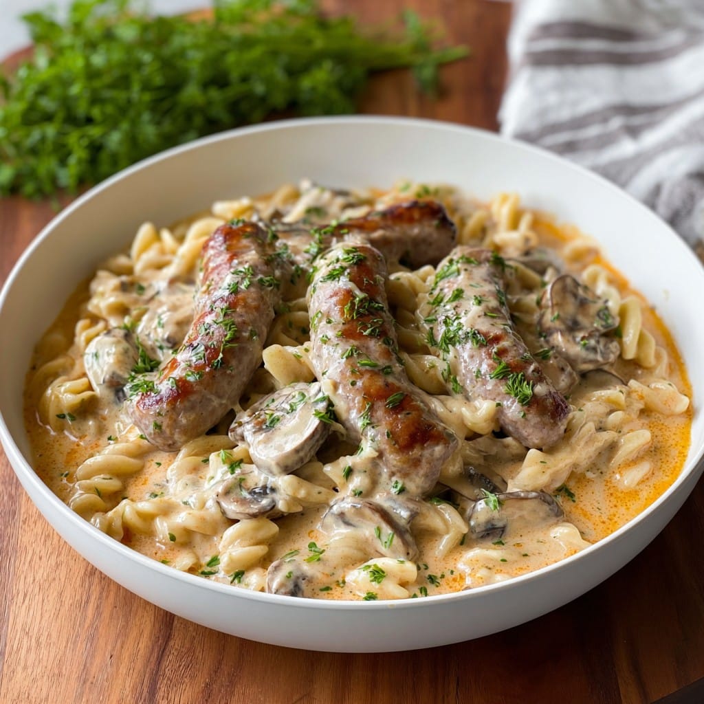 Creamy Sausage Stroganoff Recipe