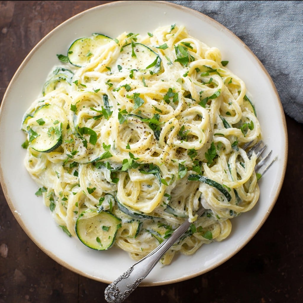 Creamy Zucchini Alfredo Recipe