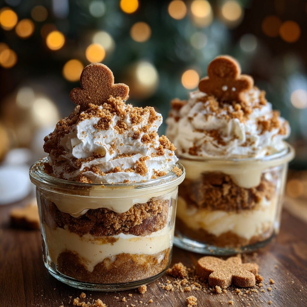 Mini Gingerbread Pudding Cups – Perfect for Holiday Parties