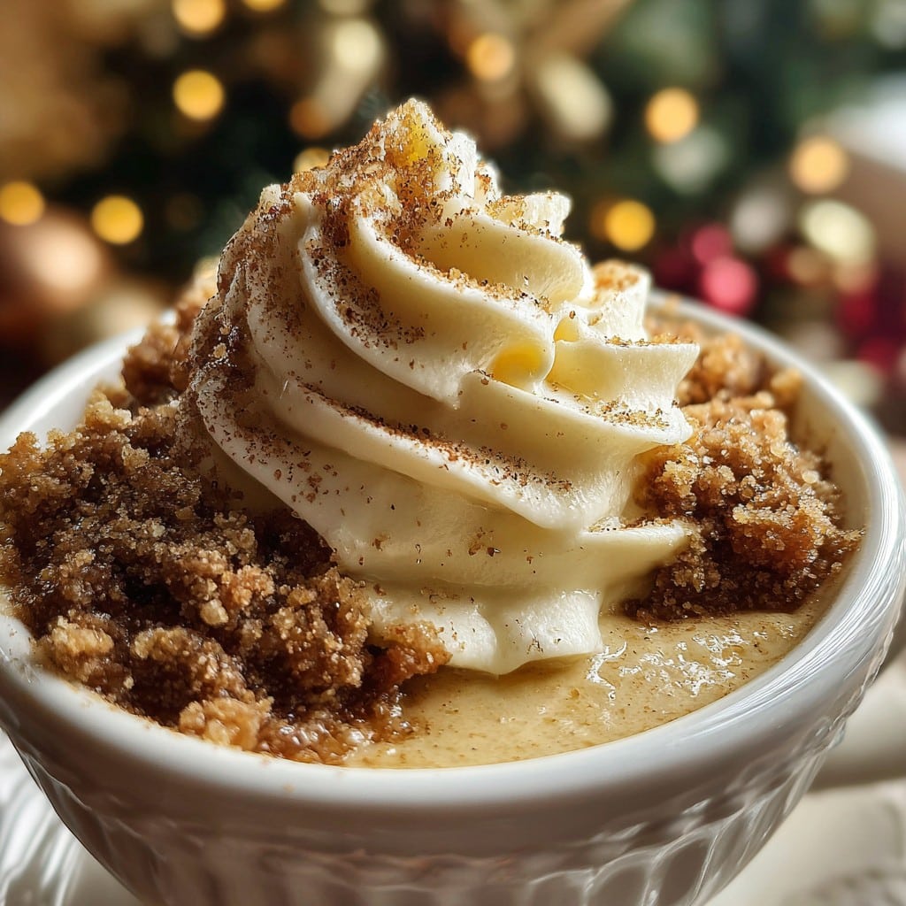 Mini Gingerbread Pudding Cups – Perfect for Holiday Parties