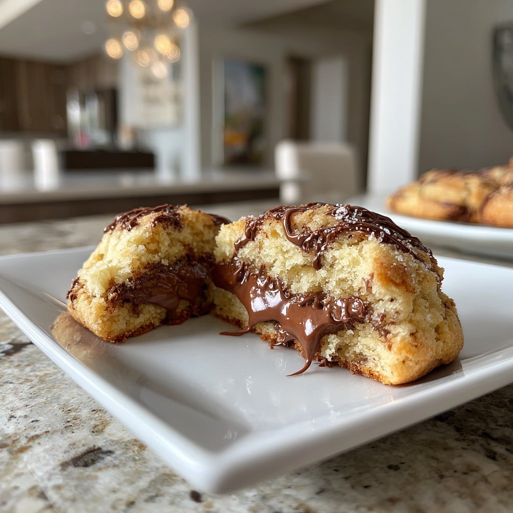 Nutella Stuffed Cookies Recipe