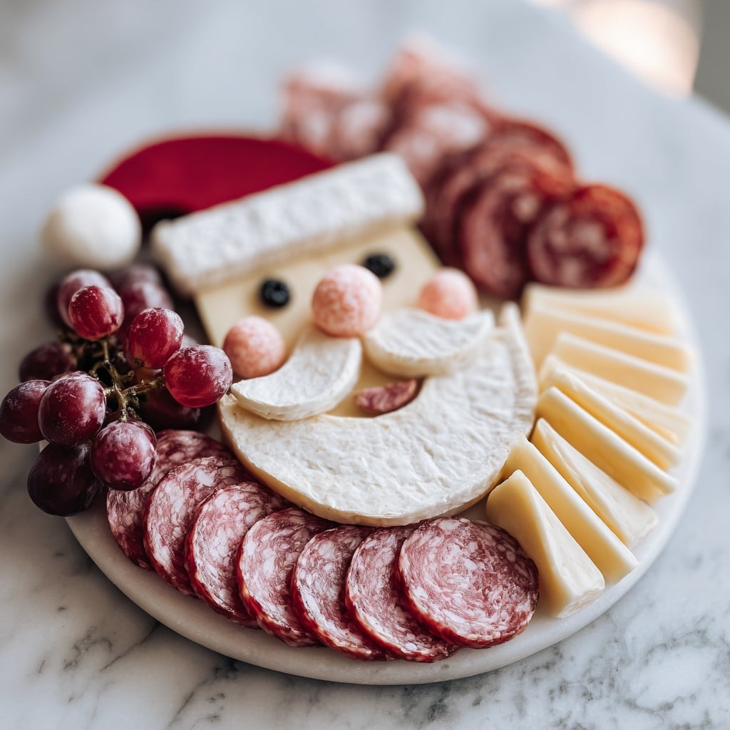 Santa Cheese & Charcuterie Board – Easy Christmas Appetizer