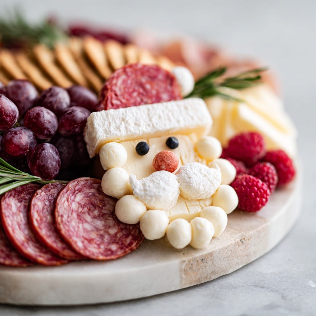 Santa Cheese & Charcuterie Board – Easy Christmas Appetizer
