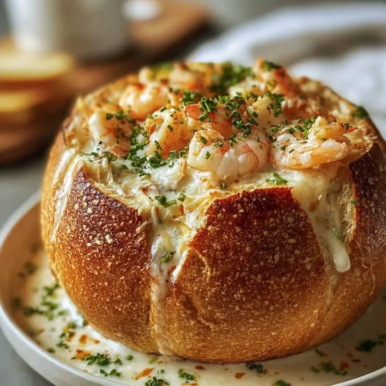 Seafood Bread Bowl Dip – Perfect Party or Dinner Recipe Idea