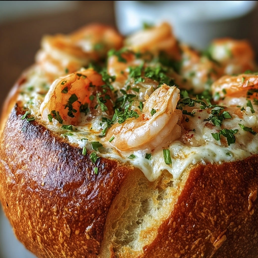 Seafood Bread Bowl Dip – Perfect Party or Dinner Recipe Idea