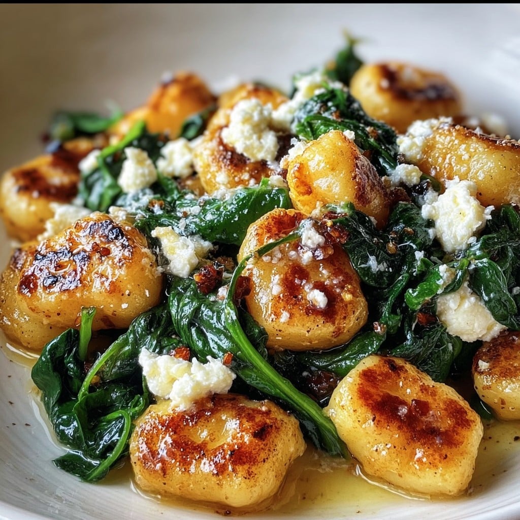 Weeknight Crispy Gnocchi with Spinach – Comfort Food Made Easy