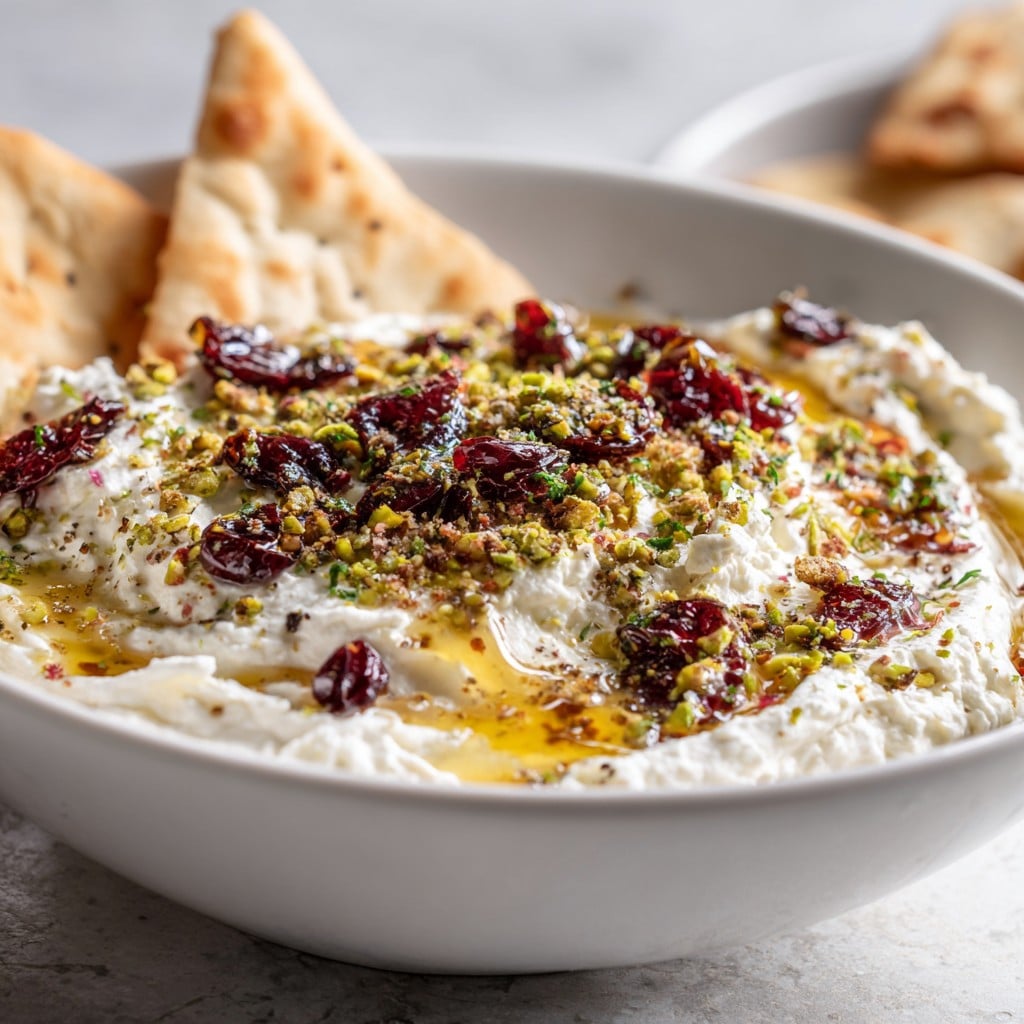 Whipped Feta Dip with Honey, Pistachios & Cranberries – A Stunning Holiday Appetizer