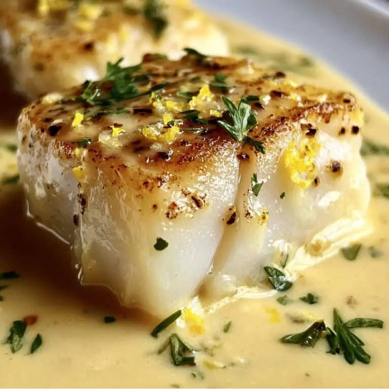 Baked Cod in Coconut Lemon Cream Sauce – Light & Luscious