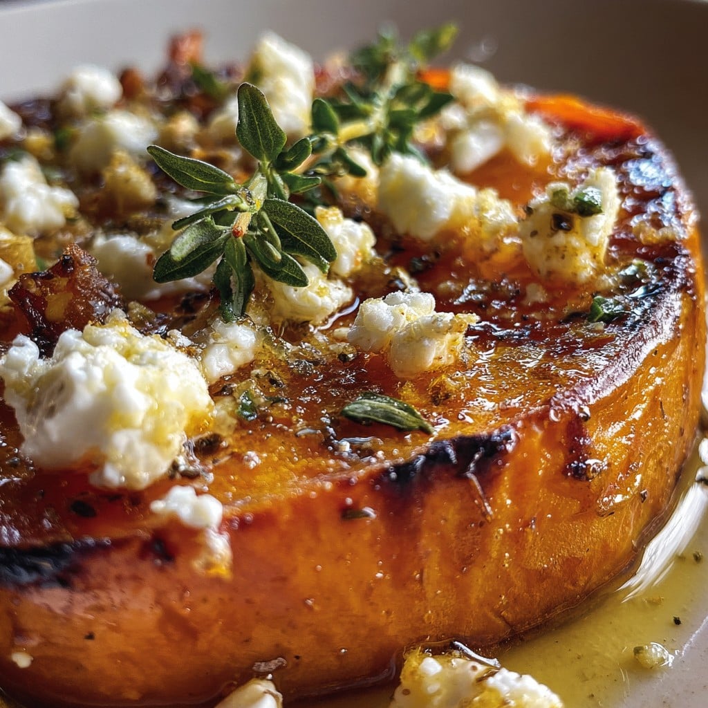 Baked Sweet Potato Rounds with Crumbled Feta & Fresh Thyme