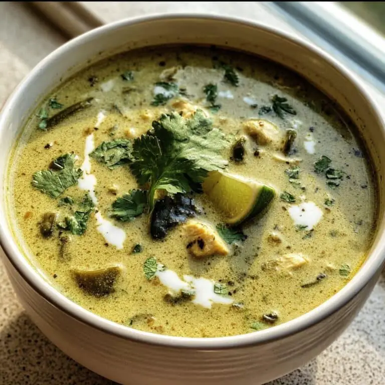 Cozy Roasted Poblano Soup – Creamy & Comforting