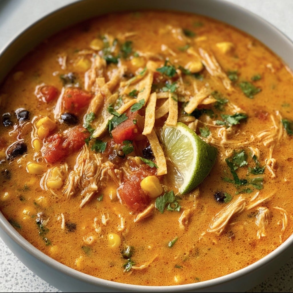 Creamy Chicken Tortilla Soup