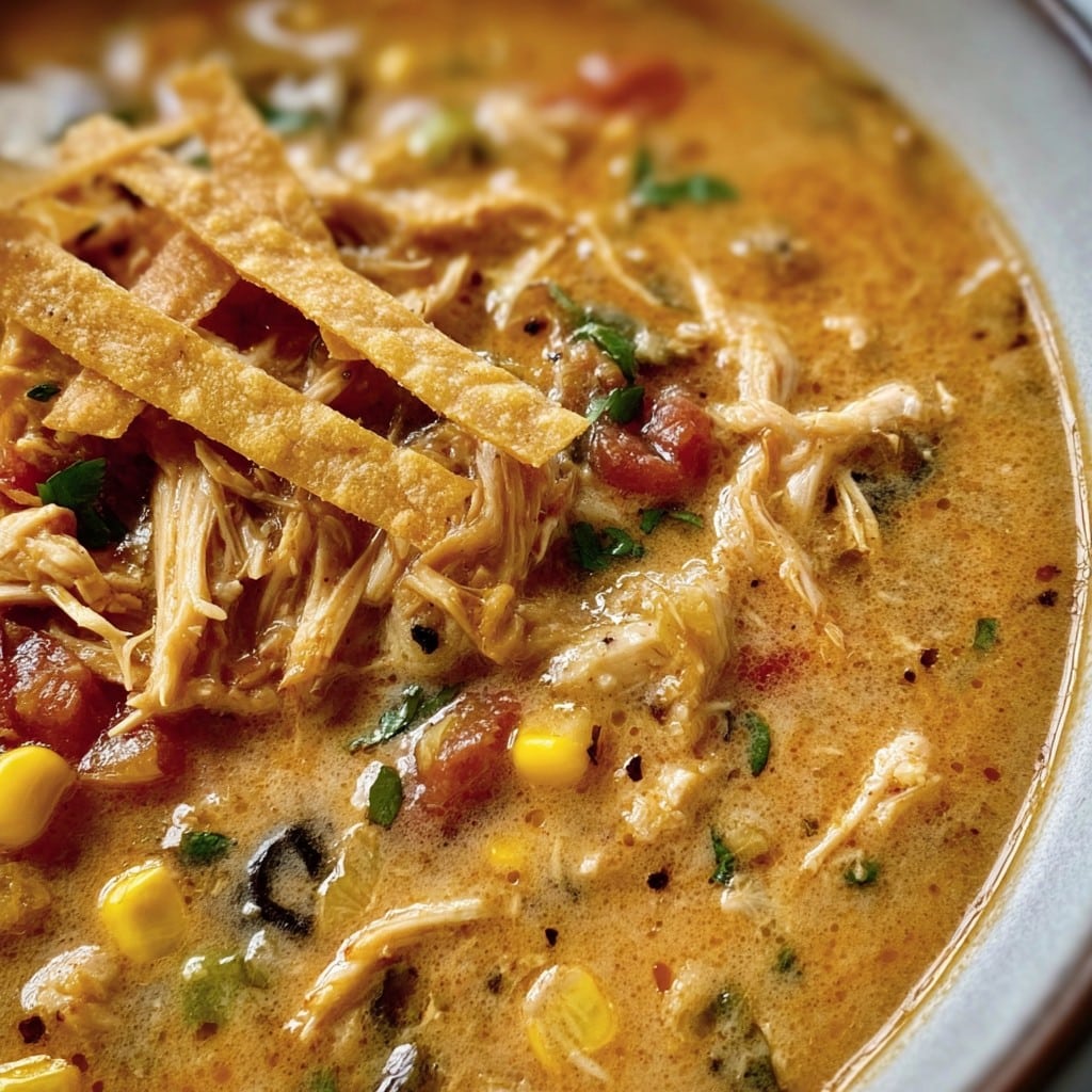 Creamy Chicken Tortilla Soup