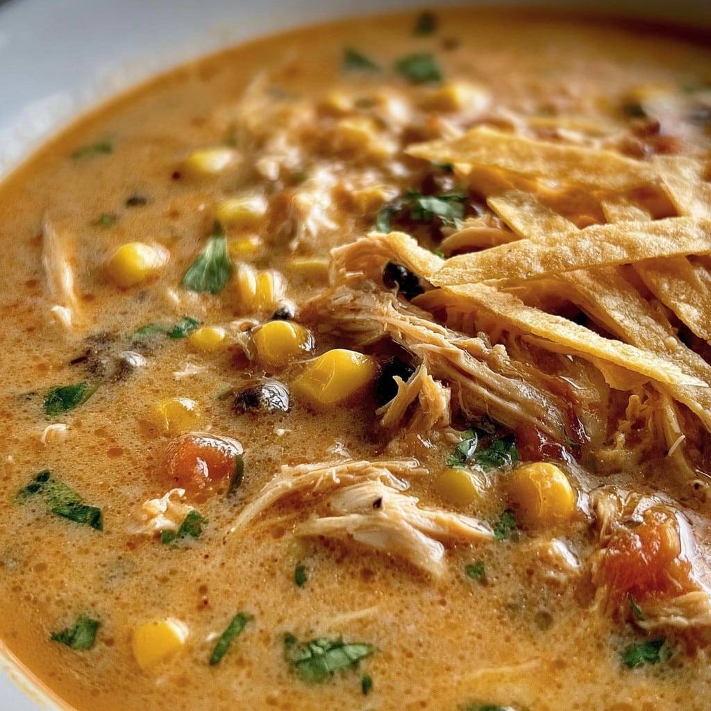 Creamy Chicken Tortilla Soup