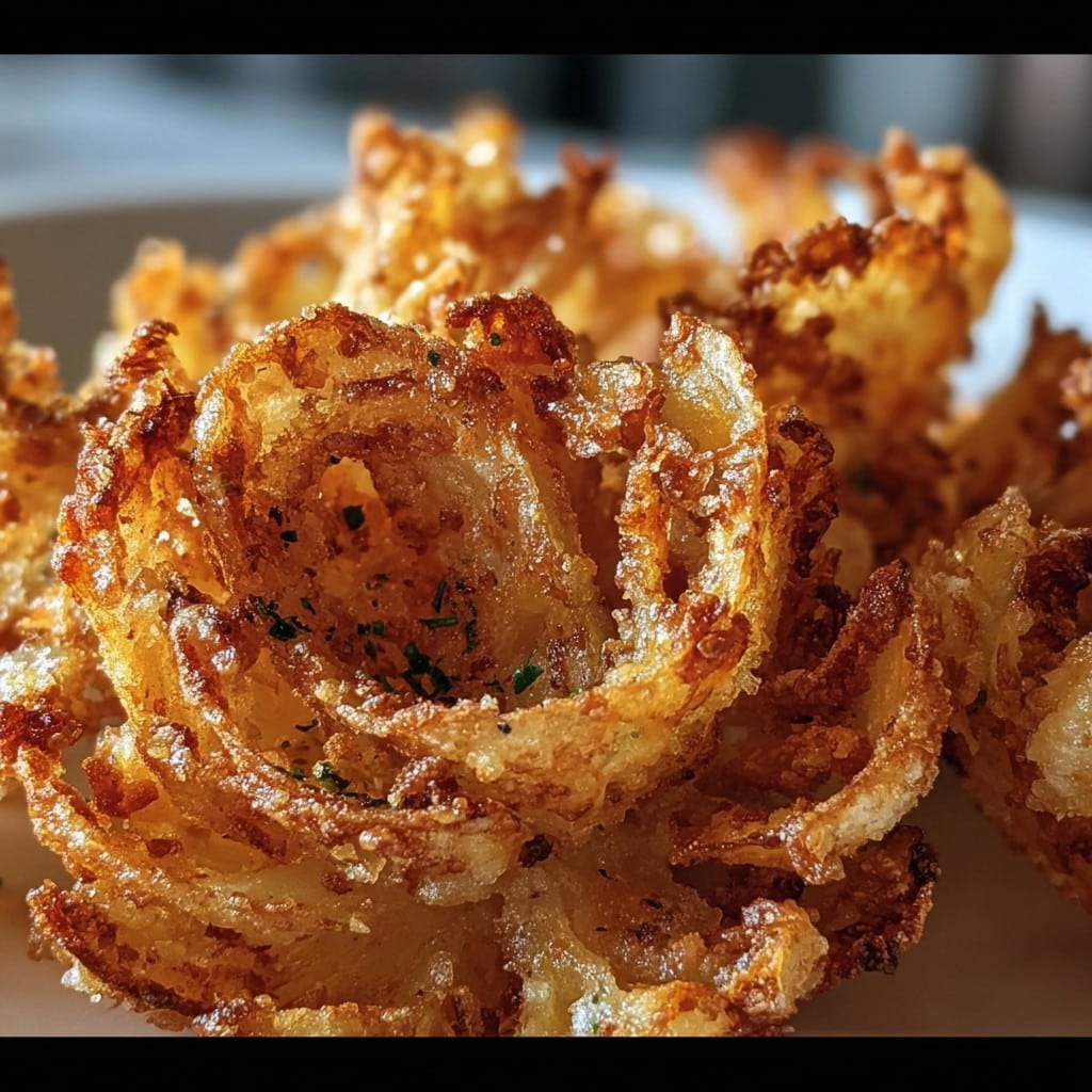 Crispy Mini Blooming Onions in Air Fryer – Easy Appetizer Recipe