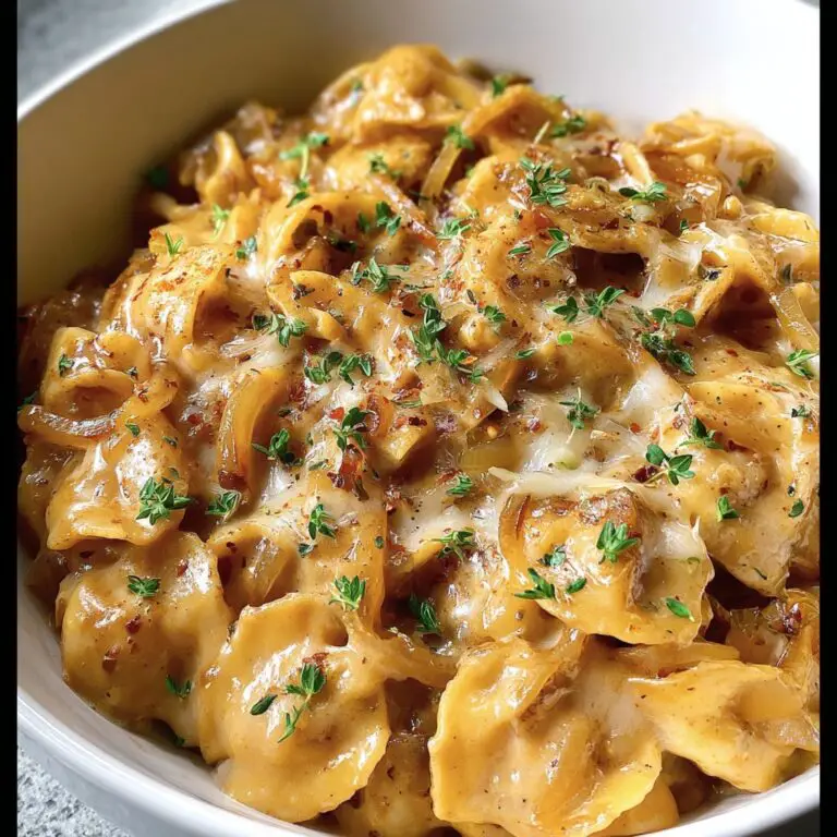 Easy French Onion Pasta