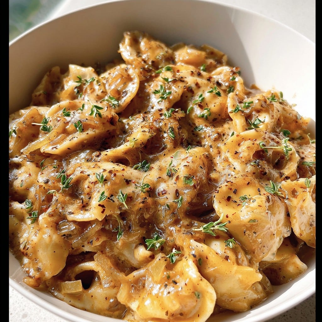 Easy French Onion Pasta