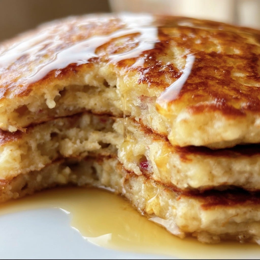 Flourless Apple Pancakes – With Oats & Cinnamon