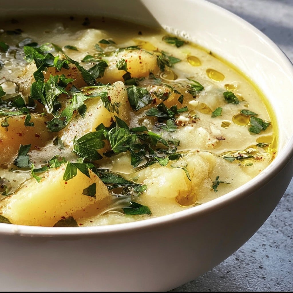 Hangover Cure Potato Garlic Soup – Soothing & Nourishing