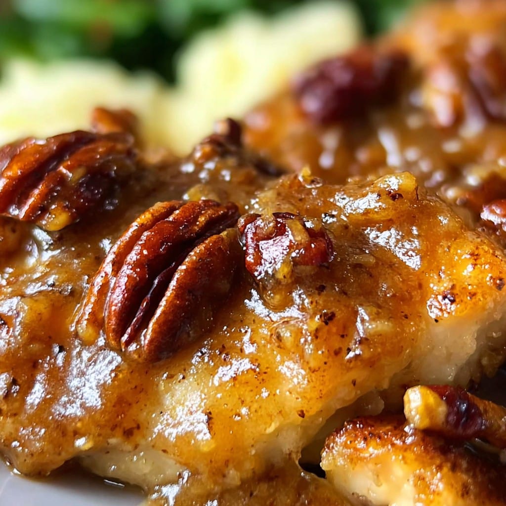 Maple Bourbon Pecan Chicken – Sweet, Sticky & Irresistible