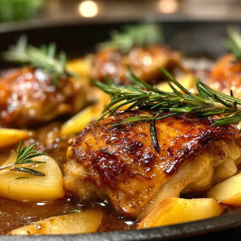 One-Pan Rosemary Apple Cider Chicken – Weeknight Comfort Food