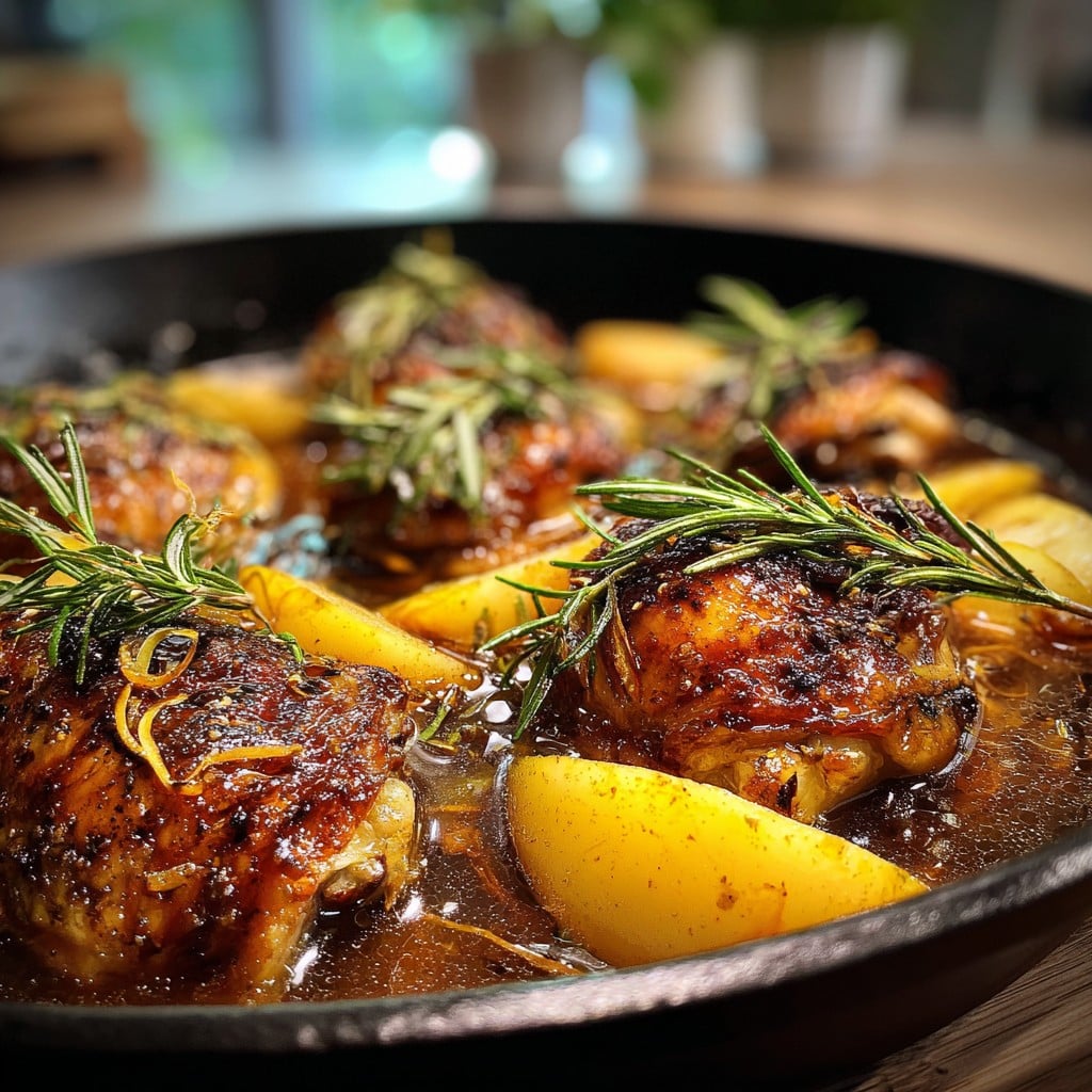 One-Pan Rosemary Apple Cider Chicken – Weeknight Comfort Food