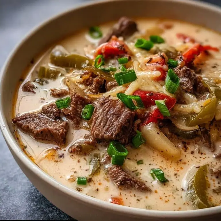 One-Pot Cheesesteak Soup – A Cozy Twist on the Classic Sandwich
