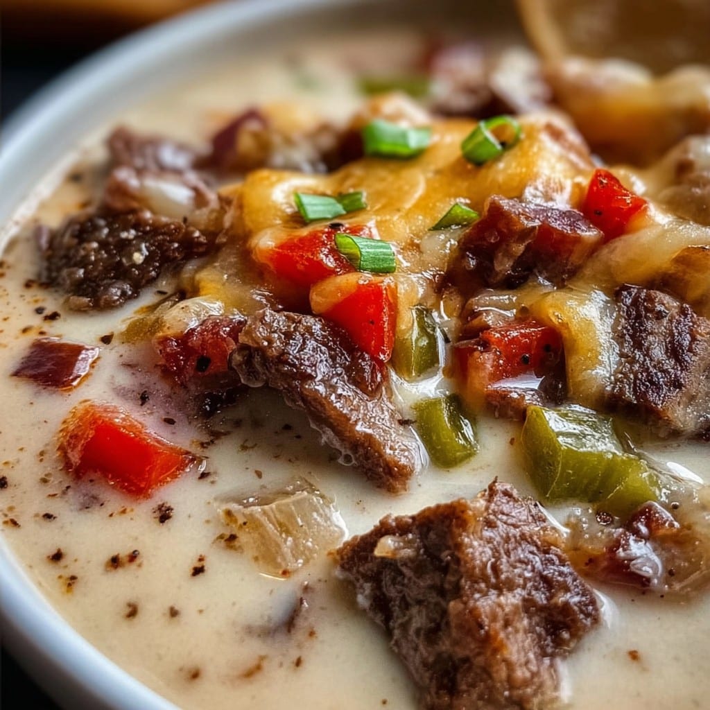 One-Pot Cheesesteak Soup – A Cozy Twist on the Classic Sandwich