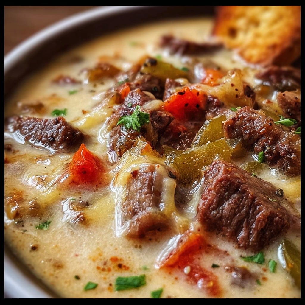 One-Pot Cheesesteak Soup – A Cozy Twist on the Classic Sandwich