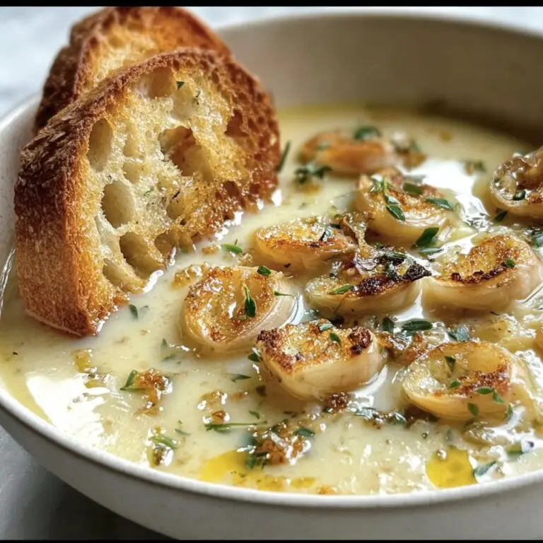 Rustic Garlic Soup – French Country-Style Comfort Food