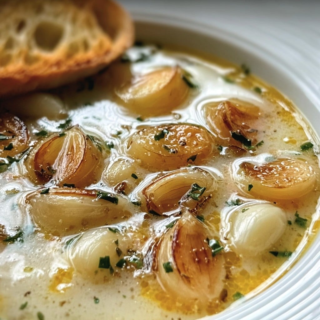 Rustic Garlic Soup – French Country-Style Comfort Food