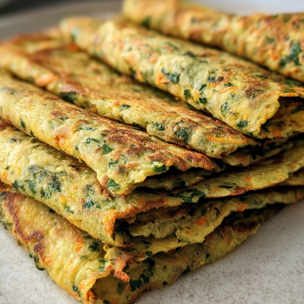 Savory Chickpea Pancakes (Pudla) – Vegan & Flavor-Packed