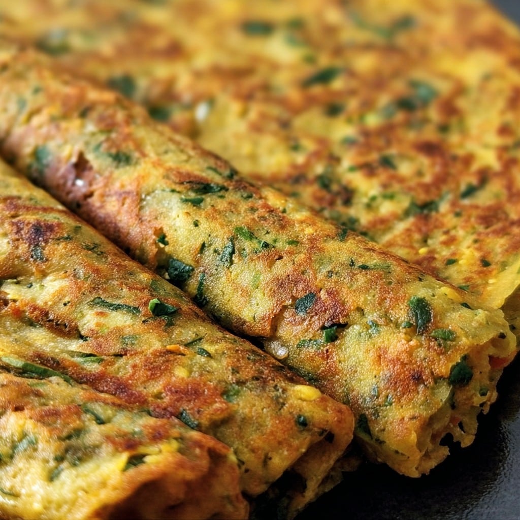 Savory Chickpea Pancakes (Pudla) – Vegan & Flavor-Packed