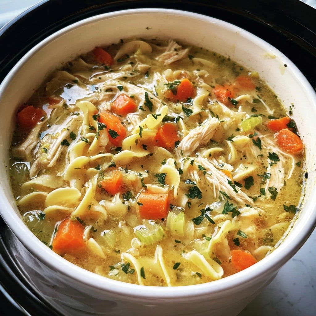 Slow Cooker Chicken Noodle Soup