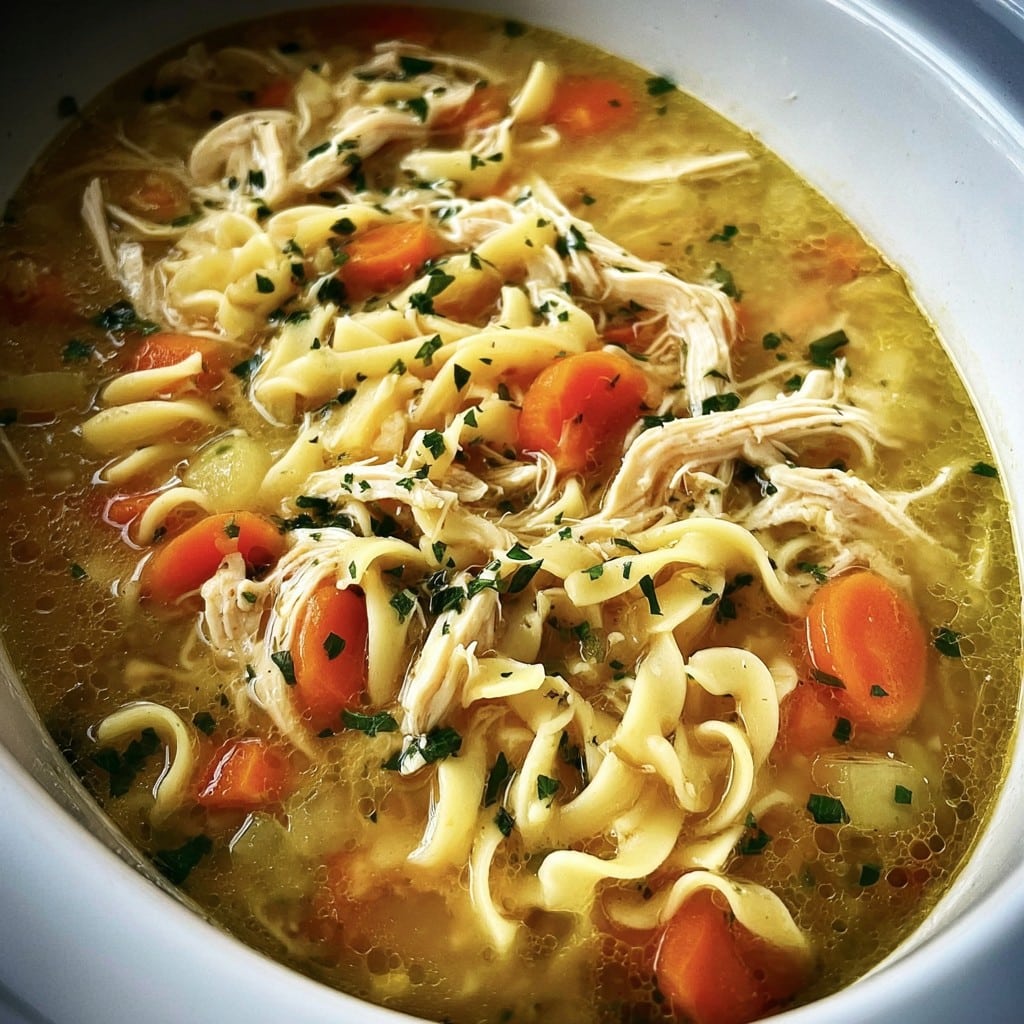 Slow Cooker Chicken Noodle Soup
